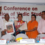 Dr. Prativa Manjari Rath  being felicitated with 'Prashastipatra'