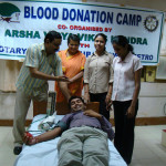 Blood Donation Camp at Bharatiya Vidya Bhavan in 2009