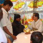Dr. Amar Bikram Mohanty attending to a patient