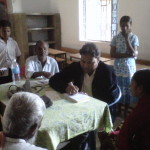 Dr. Amulya Kumar Nayak attending to patients