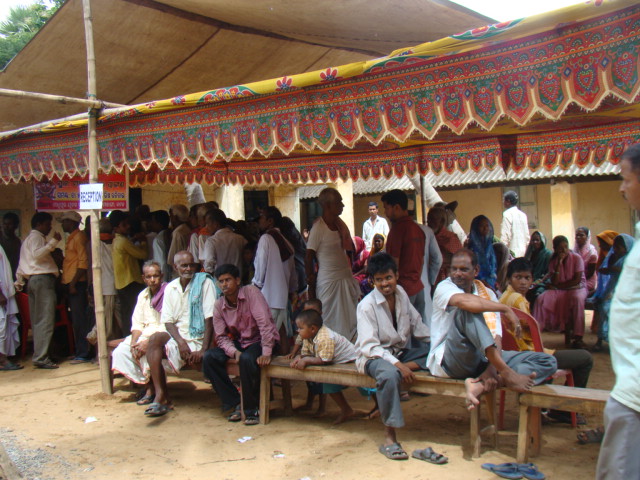 Patients waiting to be registered