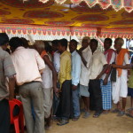 Patients waiting to be registered