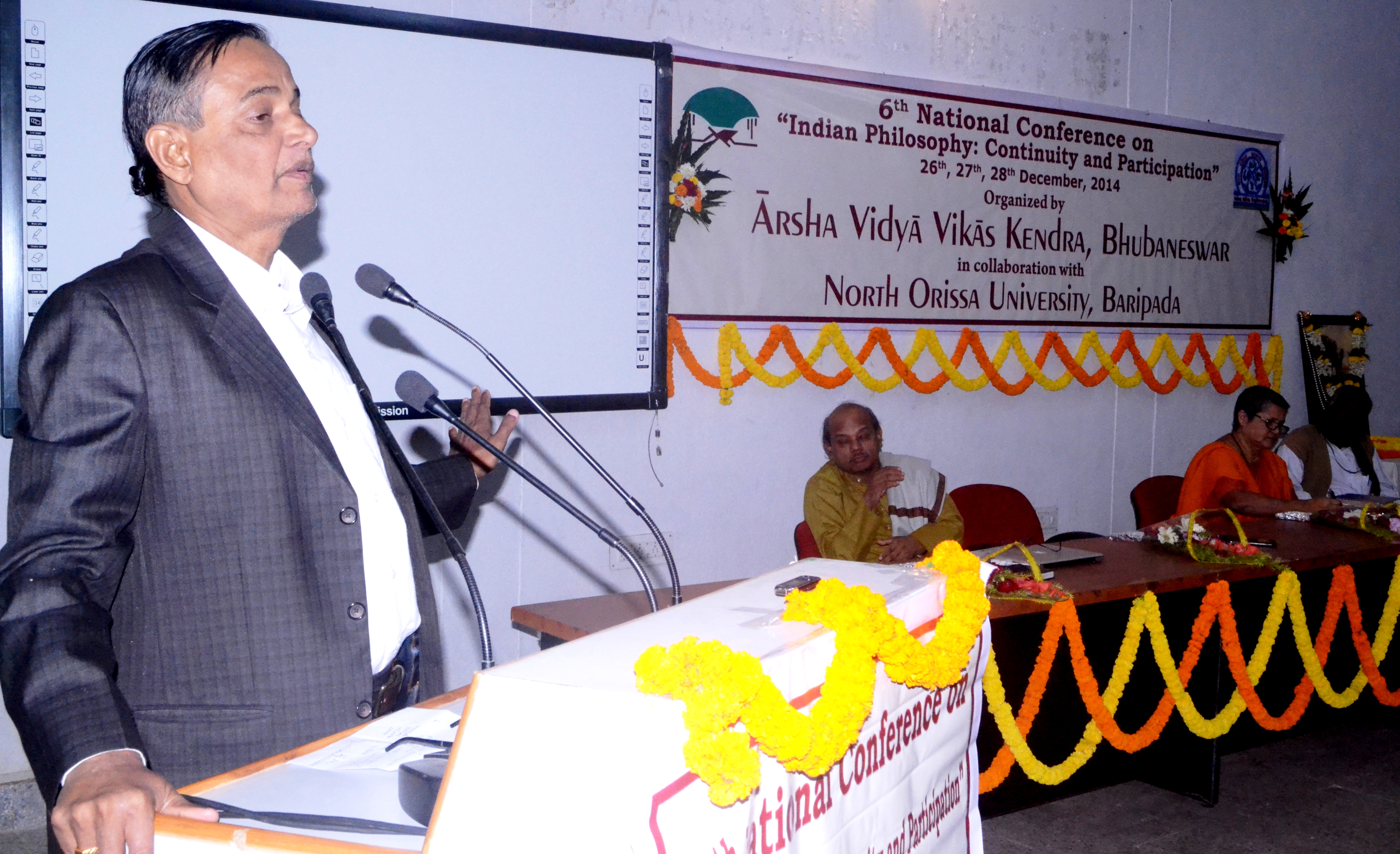Prof. Prafulla K Mishra, VC, NOU, addressing