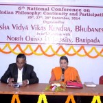 Swamini Atmaprajnananda, the convenor addressing